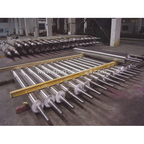 Cast hearth roller for steel mill